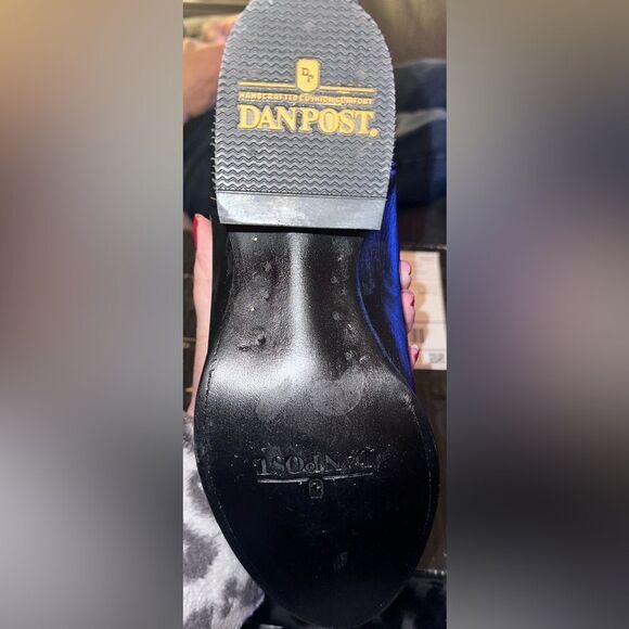 Dan’s Post Milwaukee Black Cowboy Boots Size 9 Extra Wide - Picture 8 of 8